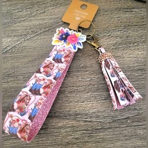 Boots and Cowboy Hat Key Fob Wristlet 🎉2/$30🎉